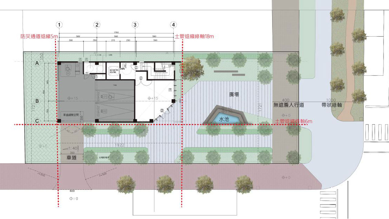 中信房屋北大辦公室-平面圖