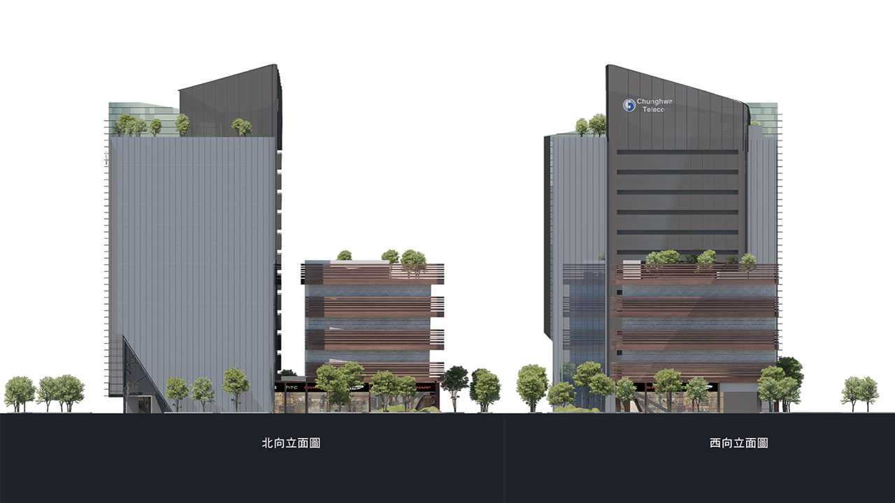 中華電信機房商業大樓-立面圖06