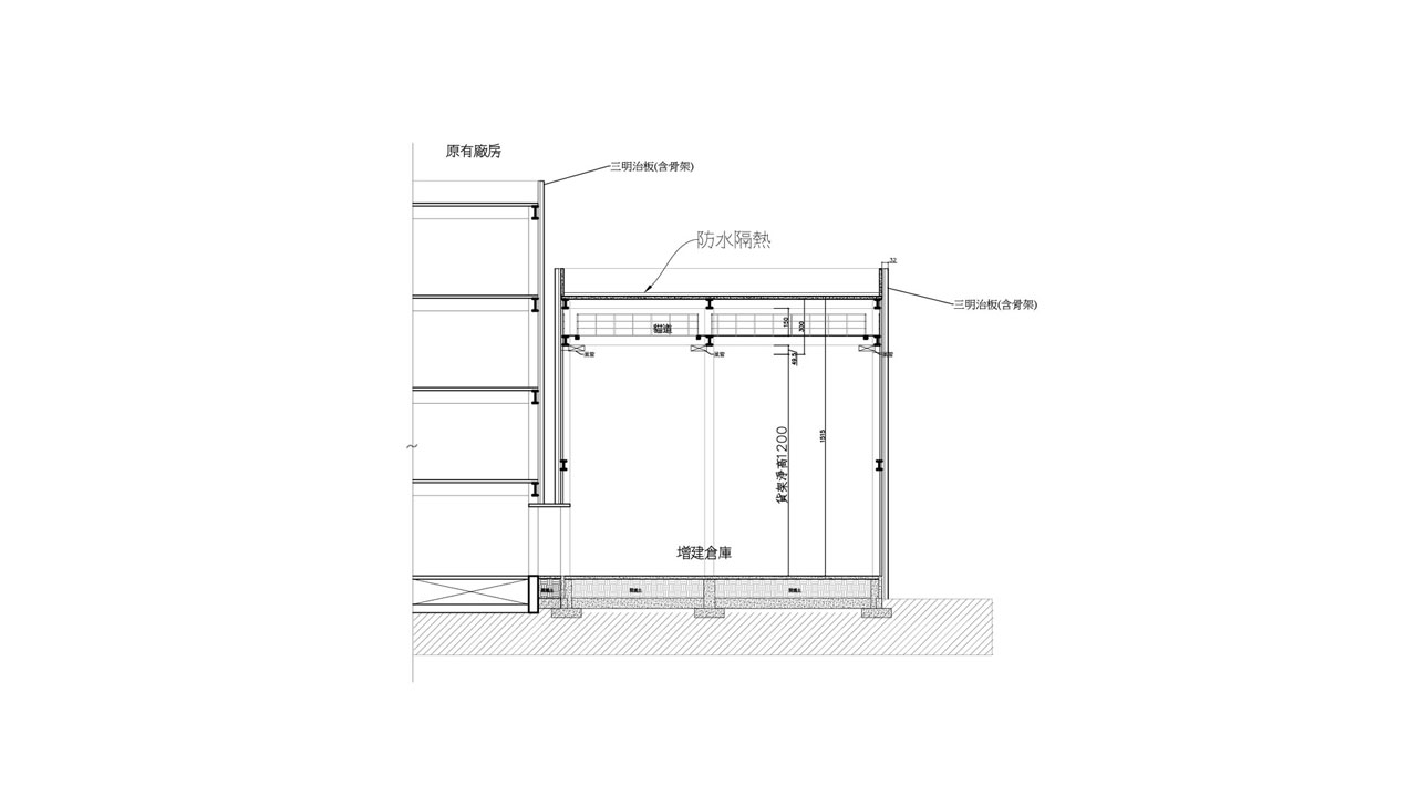 宏正自動控制企業總部-倉庫剖圖